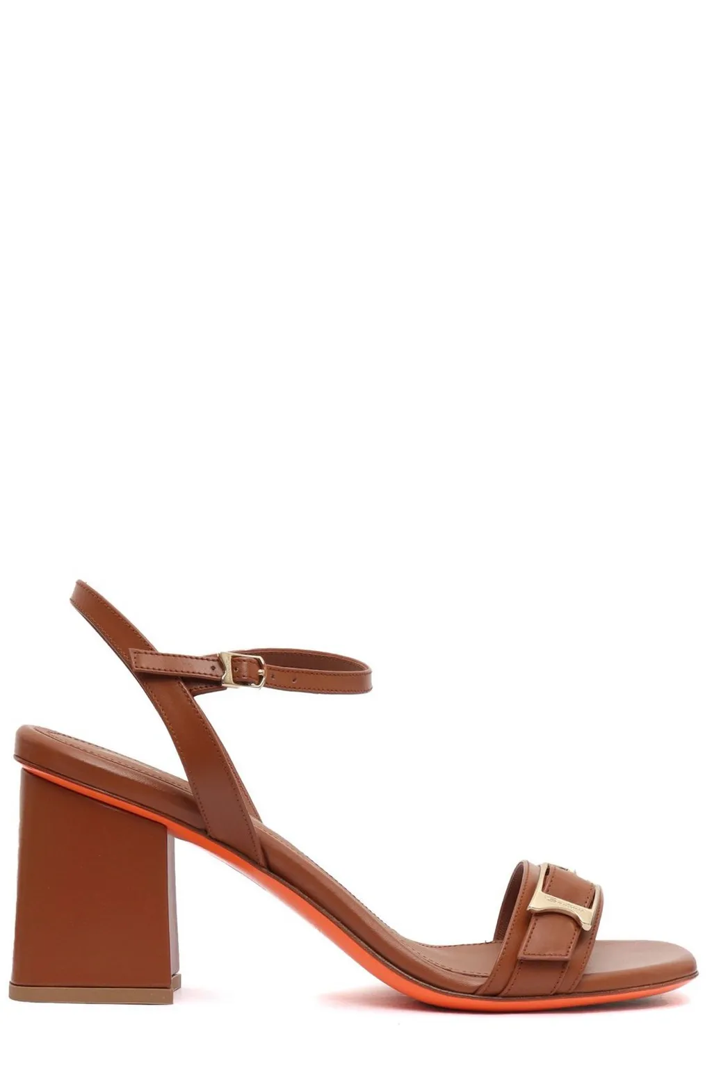 Santoni Buckle Detailed Open Toe Sandals