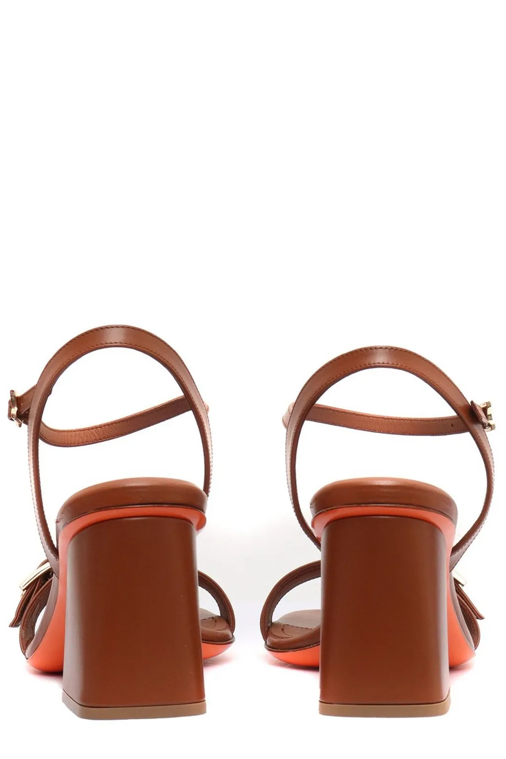 Santoni Buckle Detailed Open Toe Sandals
