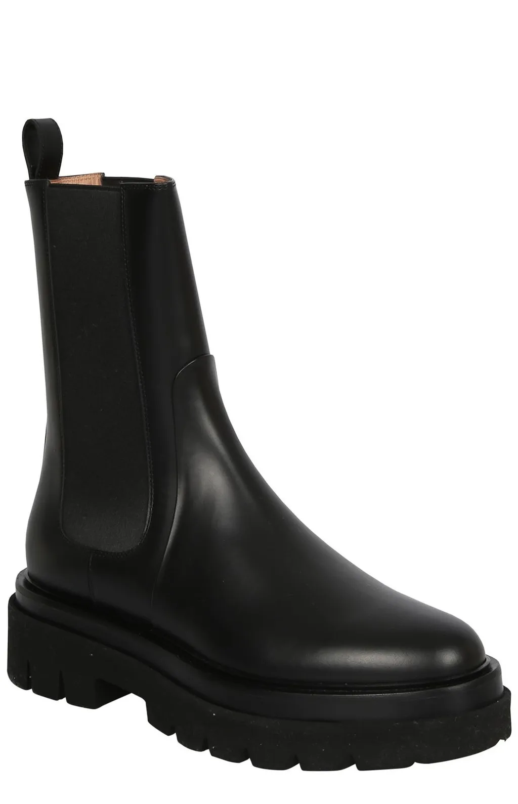 Santoni Round Toe Ankle Boots