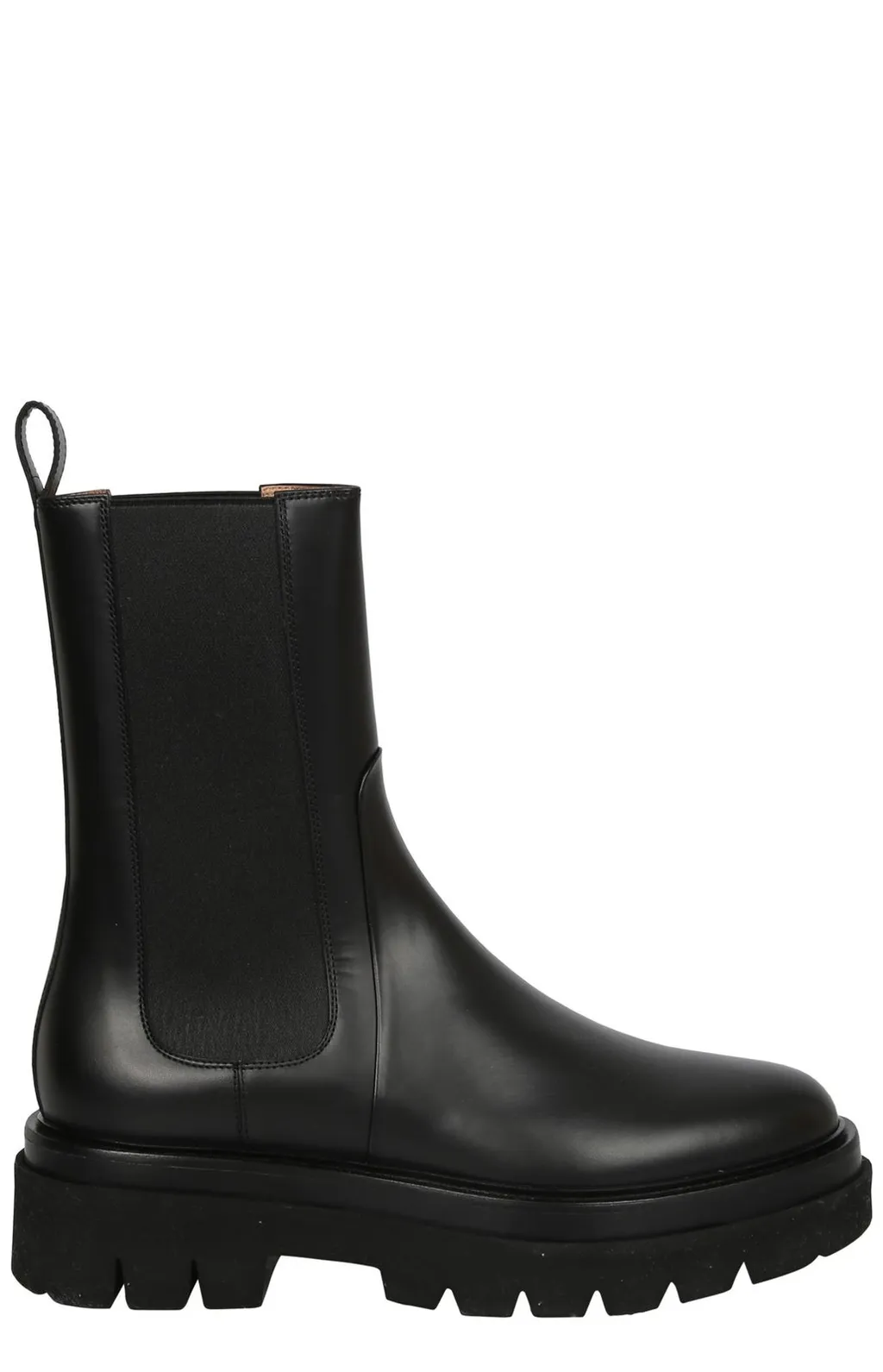 Santoni Round Toe Ankle Boots