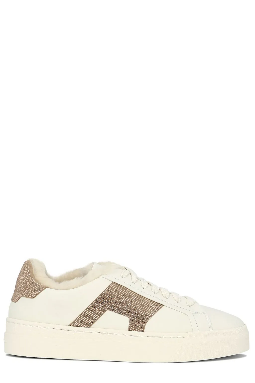 Santoni Double Buckle Embellished Sneakers