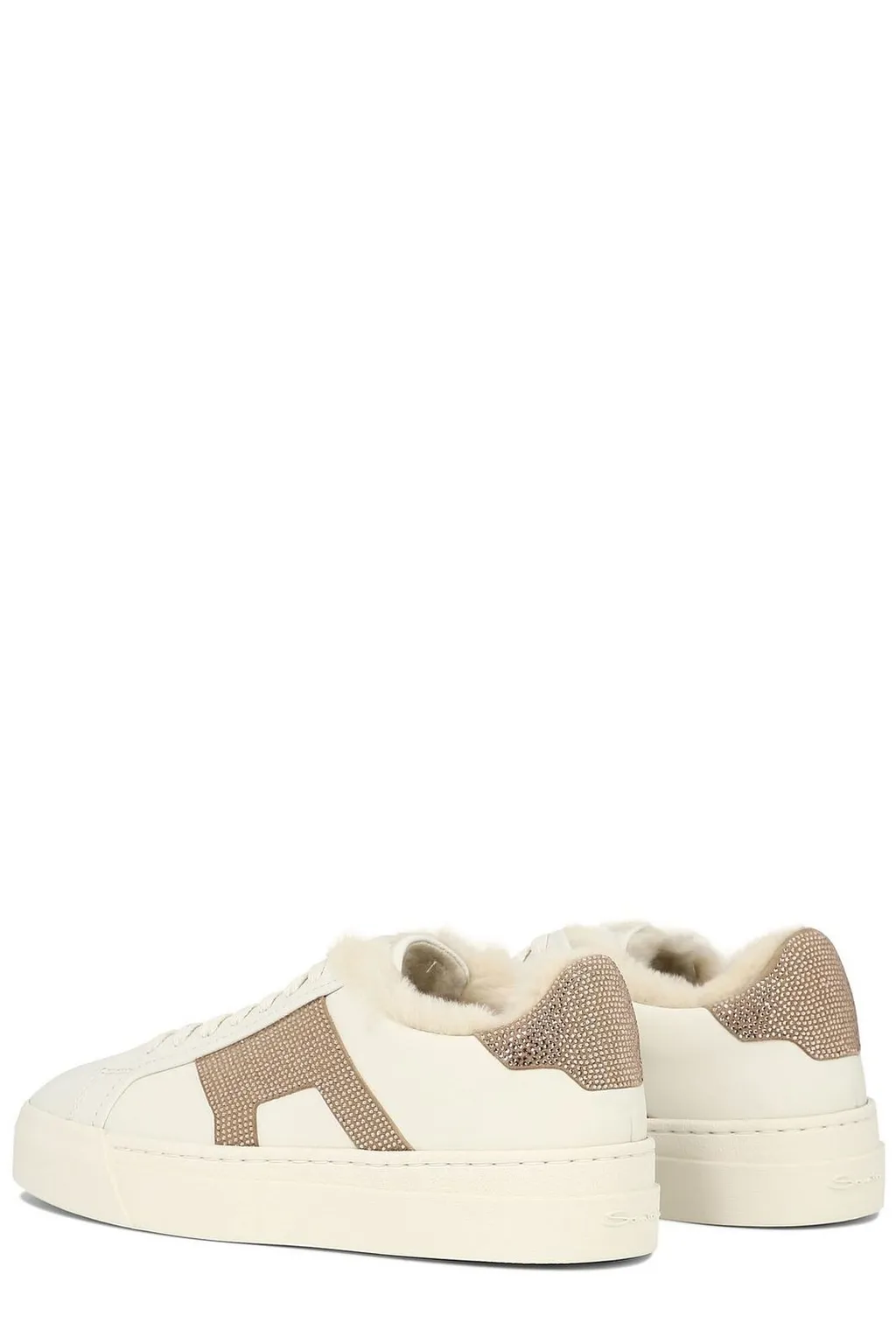Santoni Double Buckle Embellished Sneakers