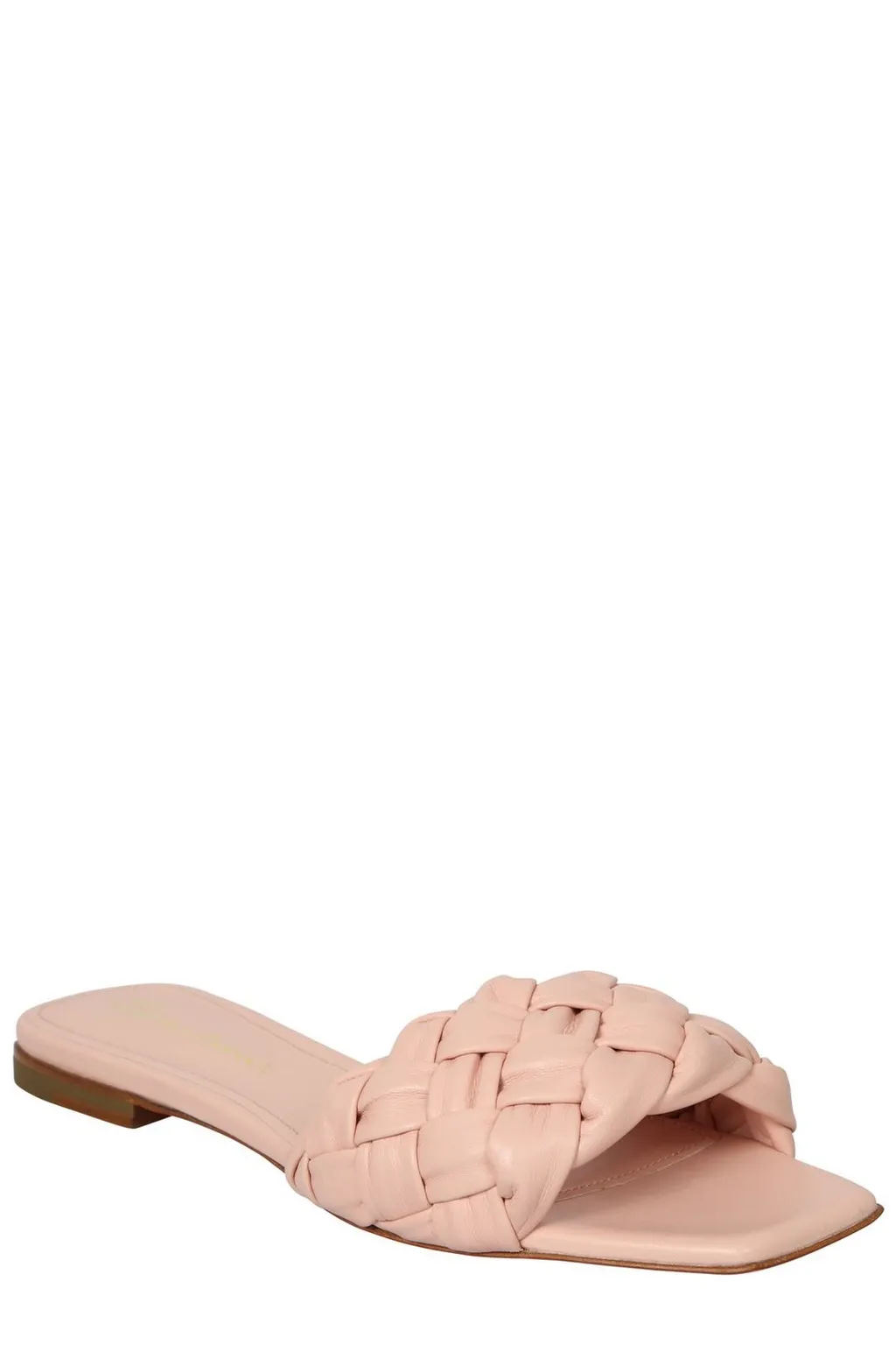 Santoni Woven Square-Toe Sandals
