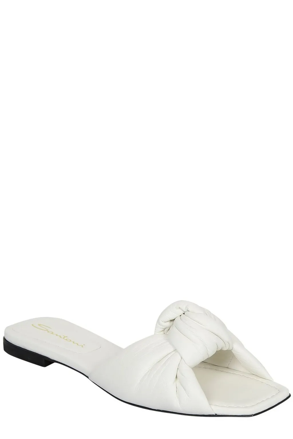 Santoni Knot Detailed Square-Toe Sandals