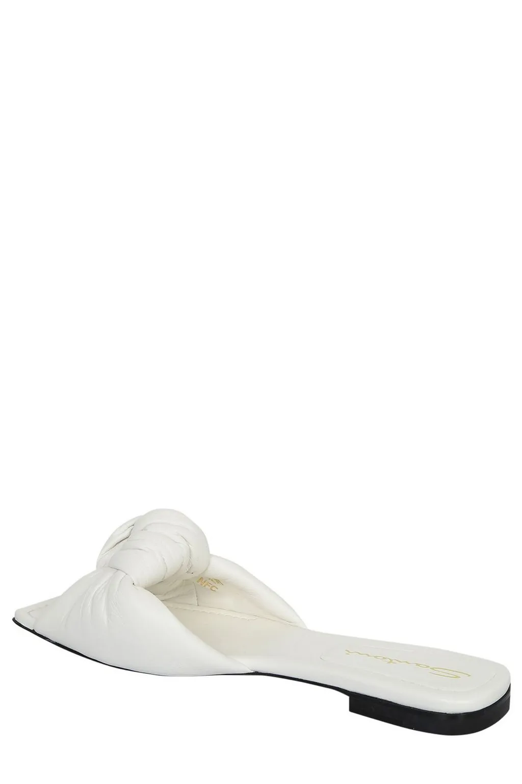 Santoni Knot Detailed Square-Toe Sandals