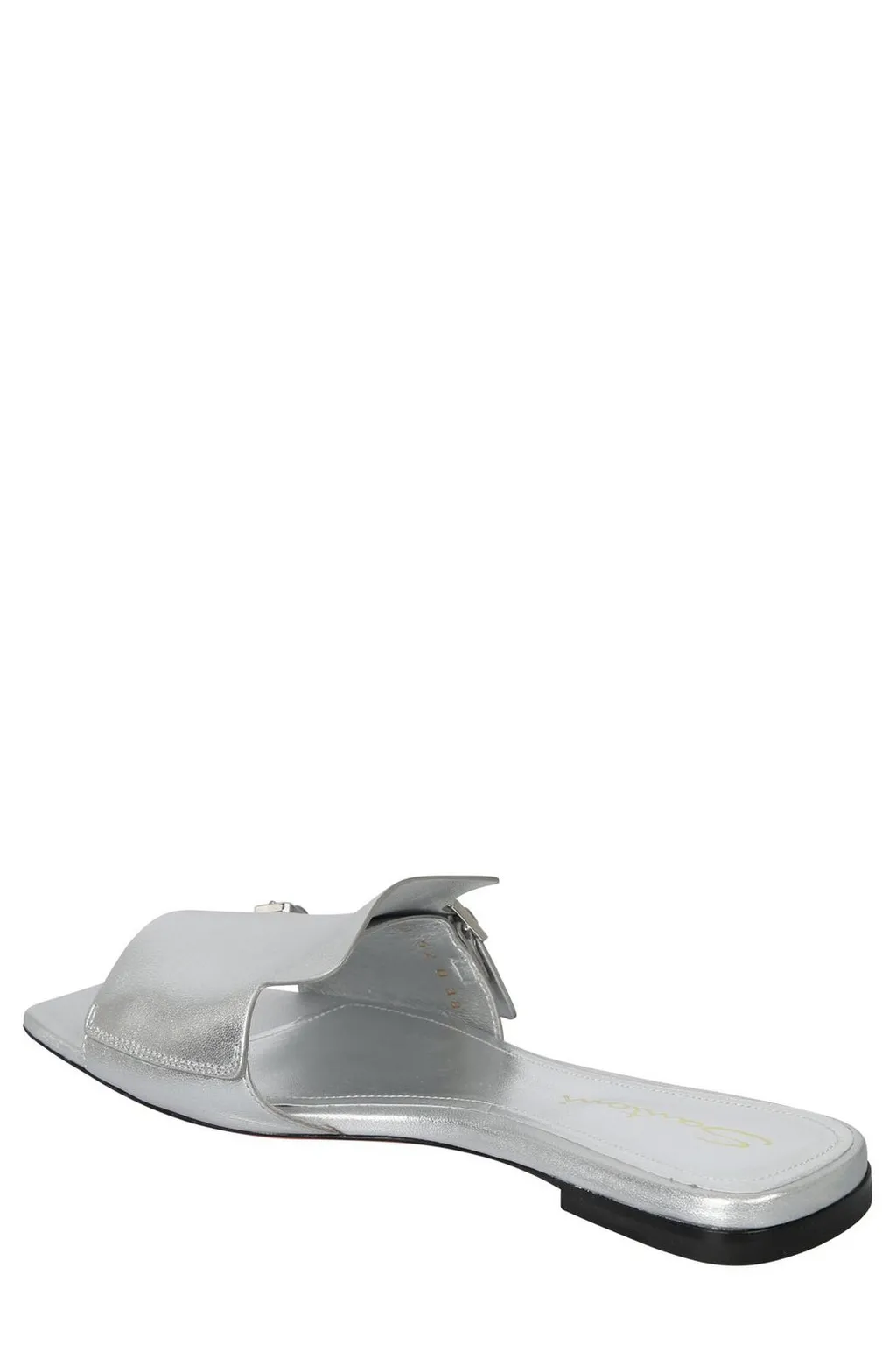 Santoni Double Buckle Square-Toe Sandals