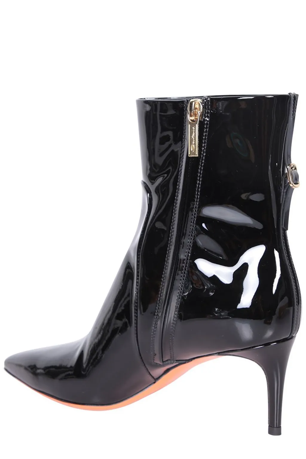Santoni Pointed Toe Ankle Boots