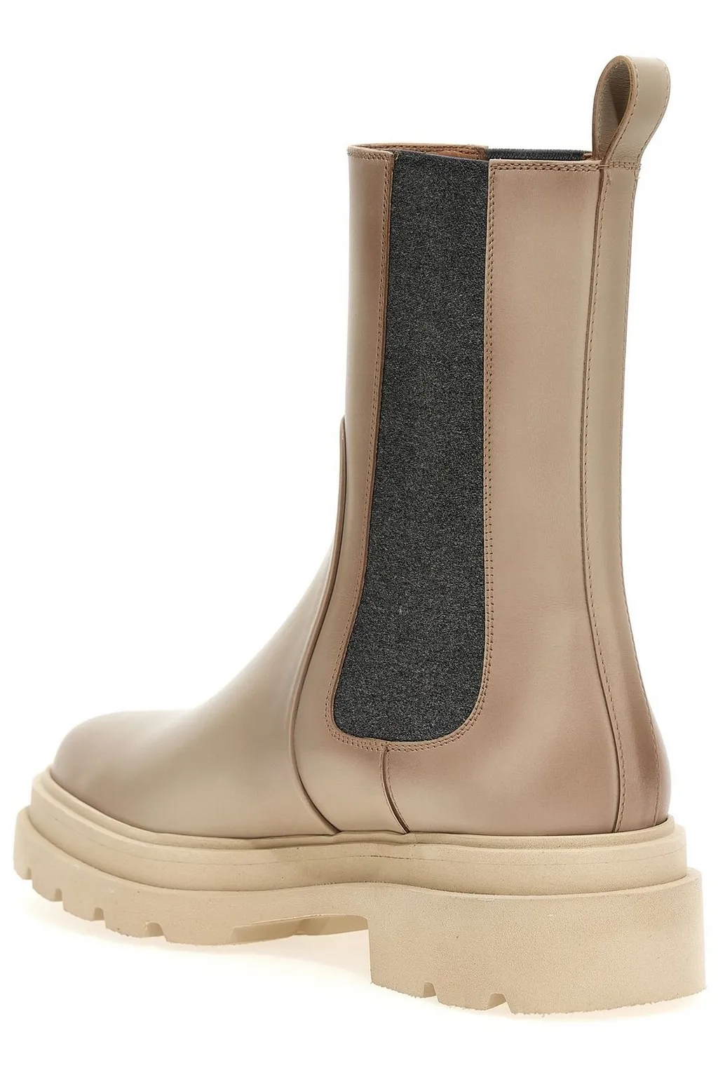 Santoni Round Toe Ankle Boots