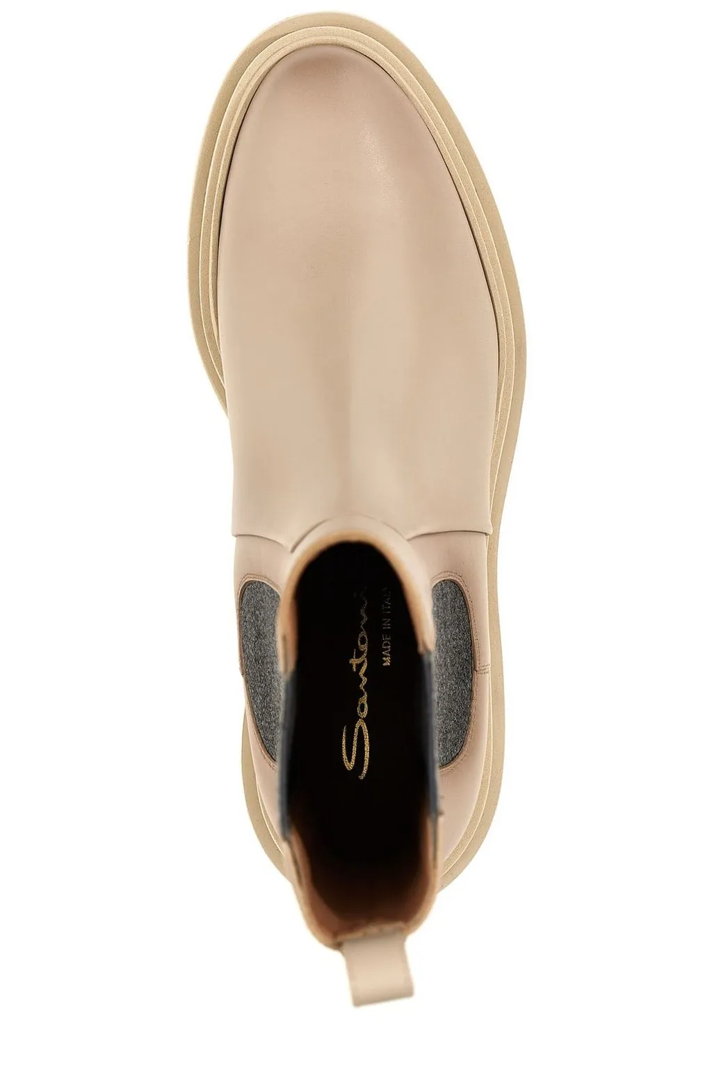 Santoni Round Toe Ankle Boots