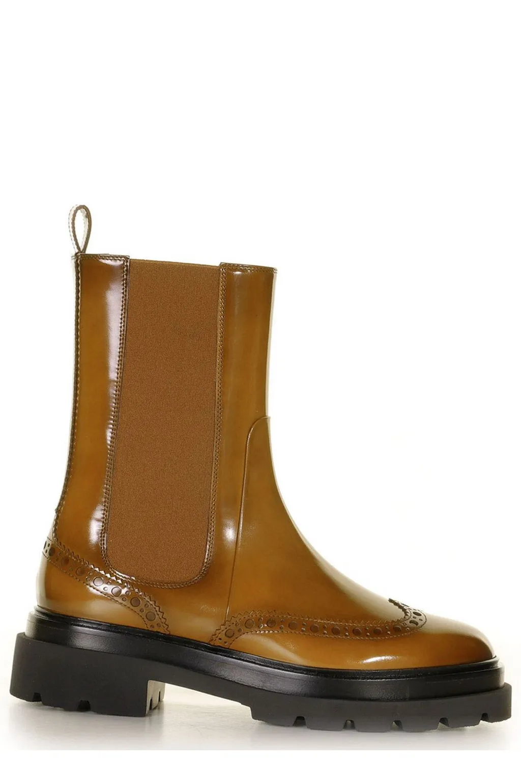 Santoni Round Toe Ankle Boots