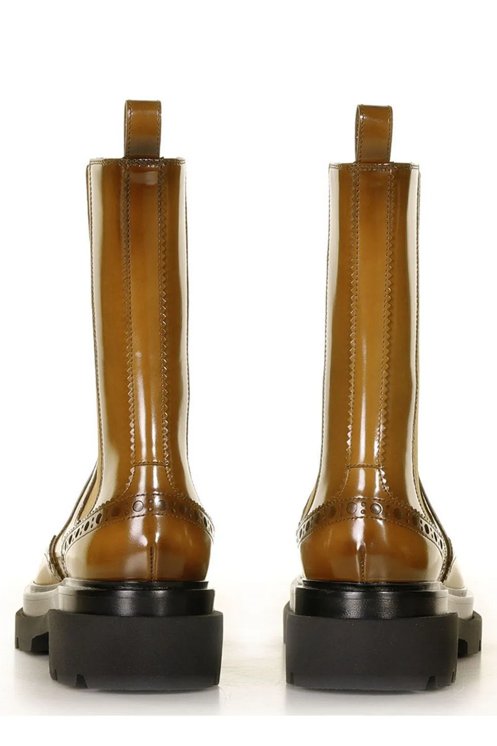 Santoni Round Toe Ankle Boots