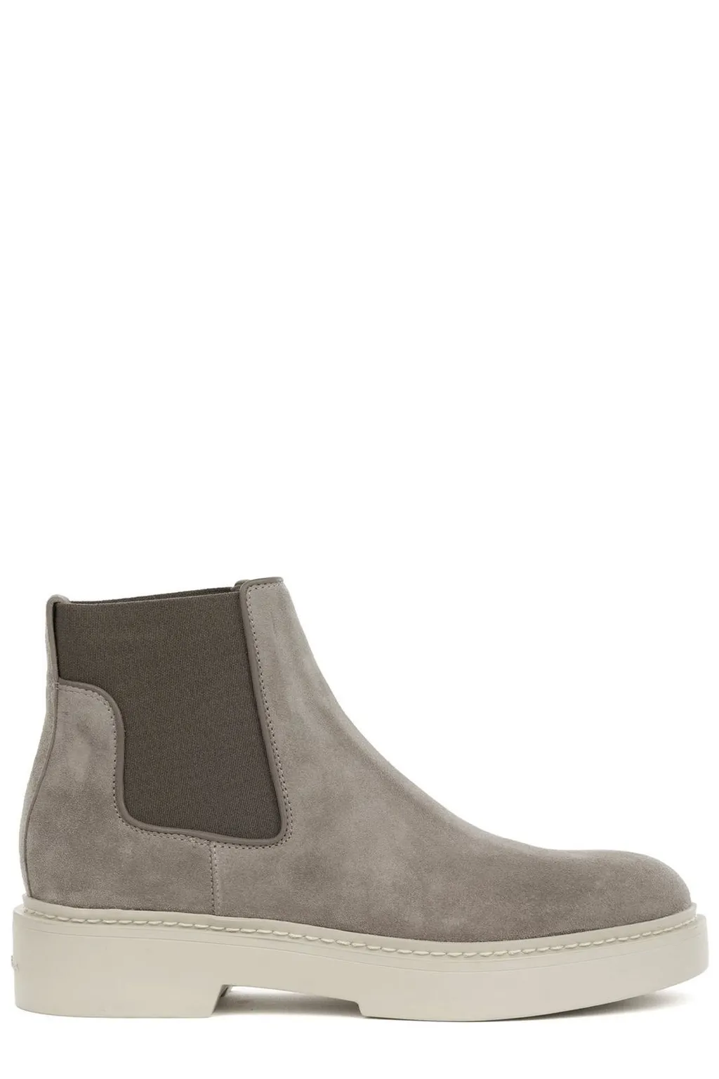 Santoni Round Toe Ankle Boots