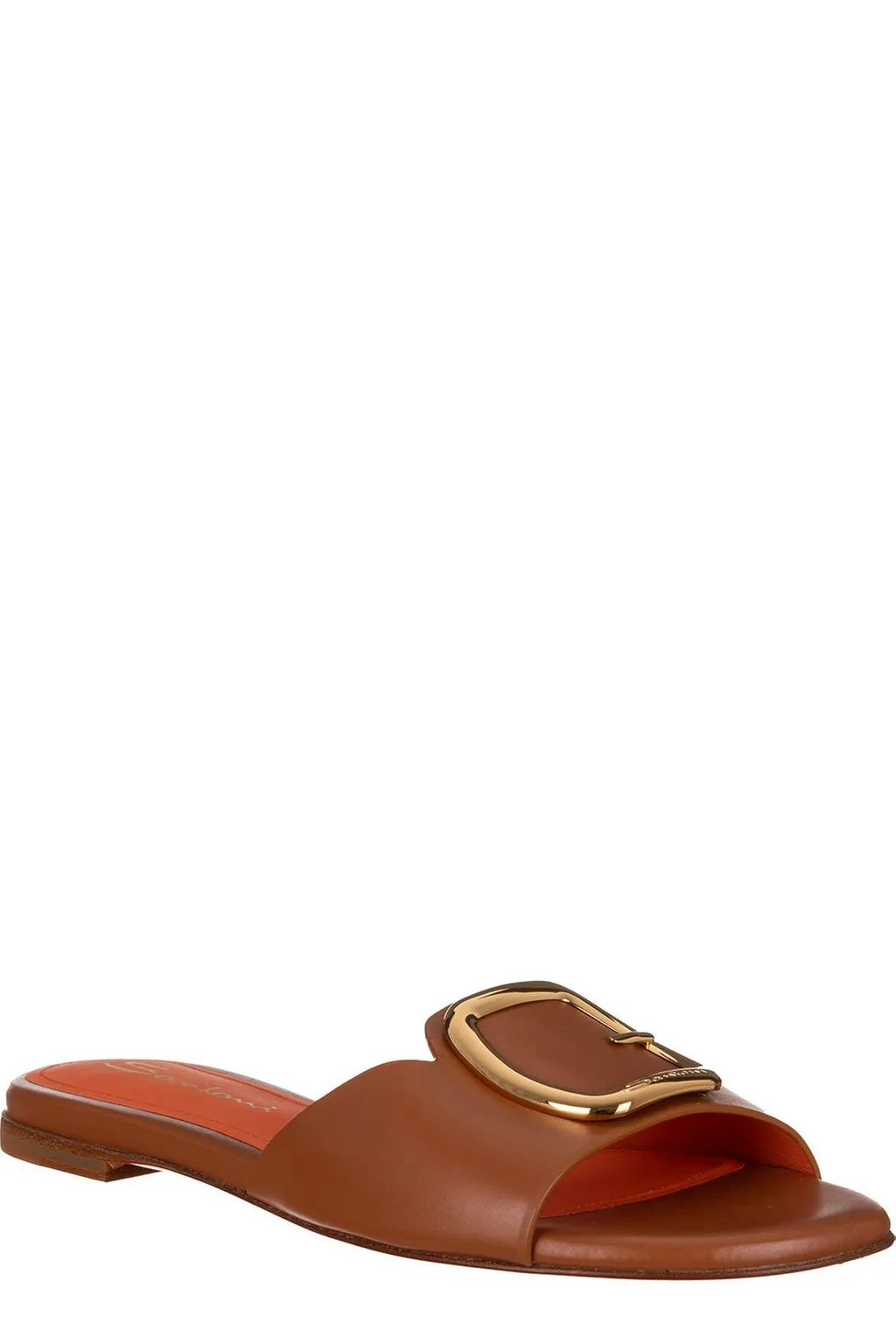 Santoni Buckle Detailed Slip-On Sandals