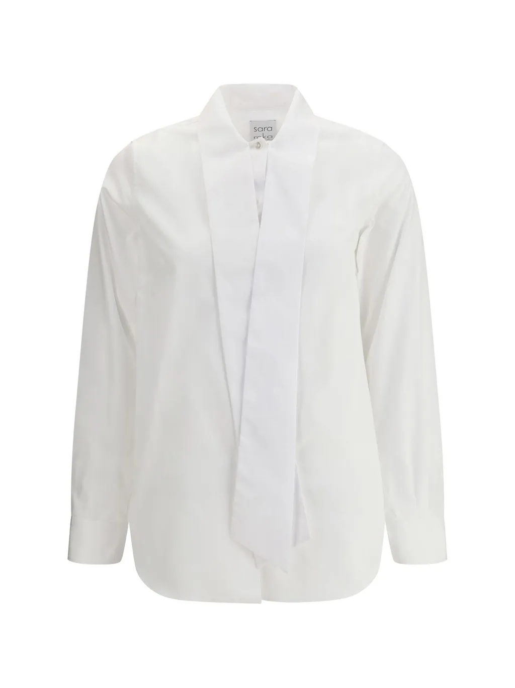 Sara Roka Tie-Front Cotton Shirt