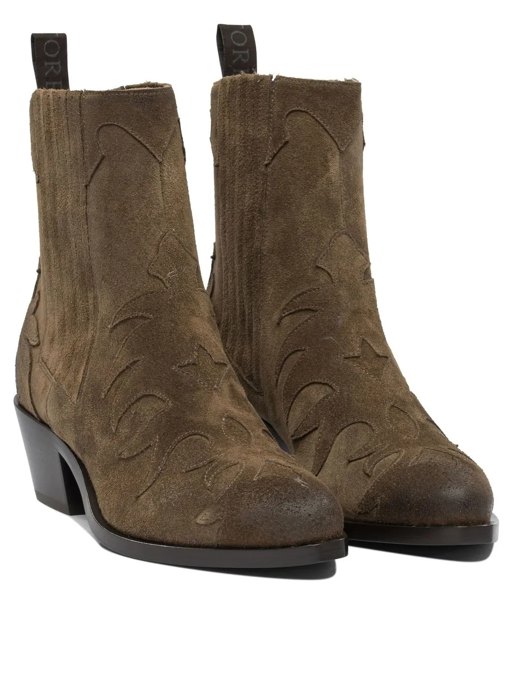 Sartore Embroidered Ankle Boots