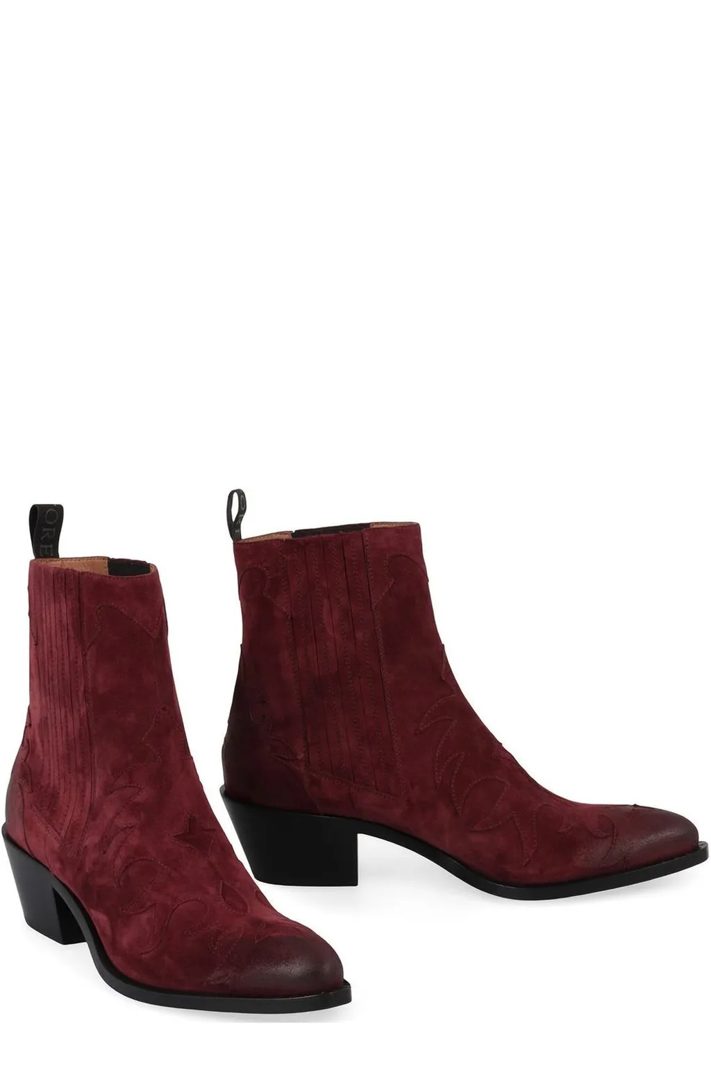 Sartore Western Suede Ankle Boots