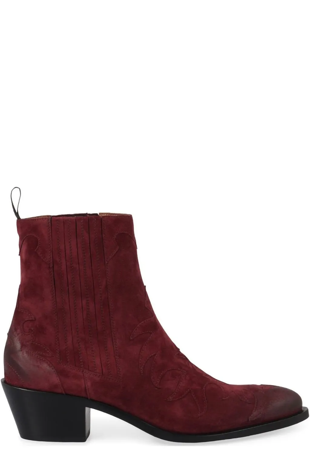 Sartore Western Suede Ankle Boots