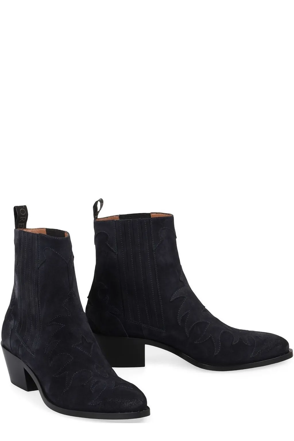 Sartore Western Suede Ankle Boots