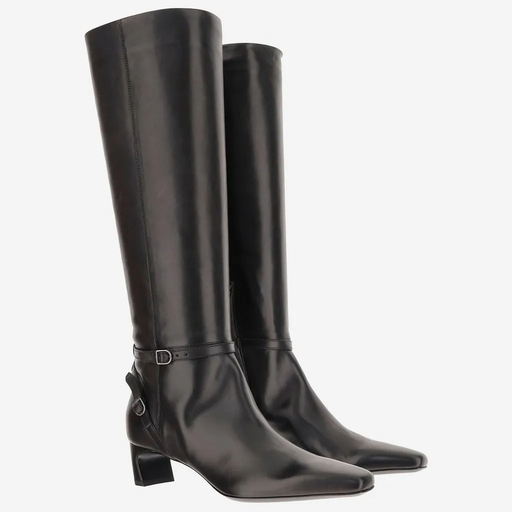 Sartore Buckled Knee High Boots