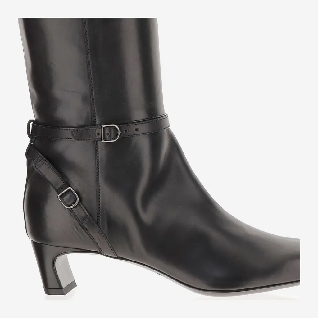 Sartore Buckled Knee High Boots