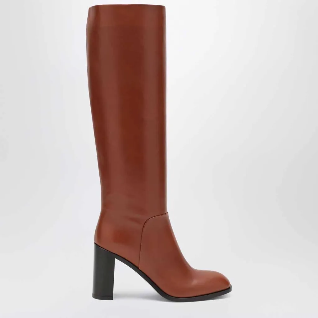 Sartore Block Heel Knee-High Boots