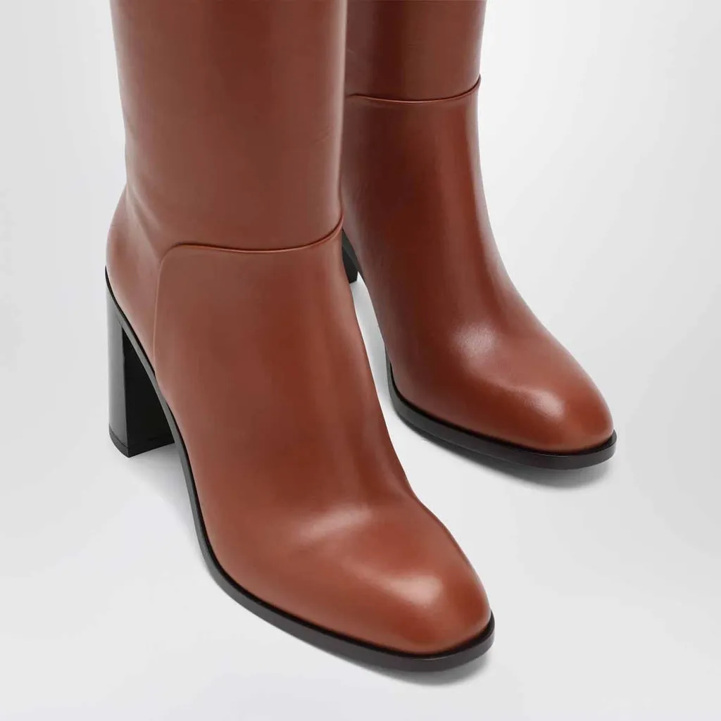 Sartore Block Heel Knee-High Boots