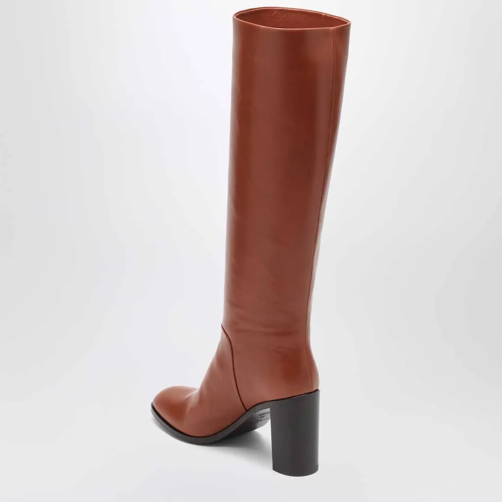 Sartore Block Heel Knee-High Boots