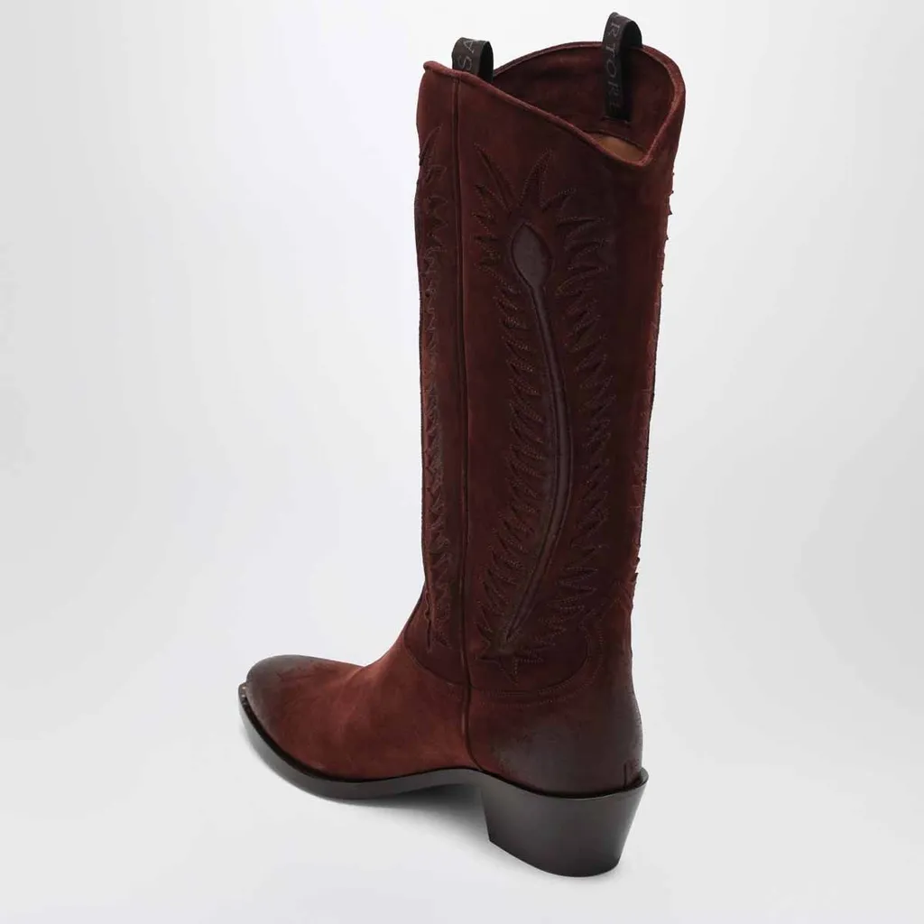 Sartore Embroidered Western Boots