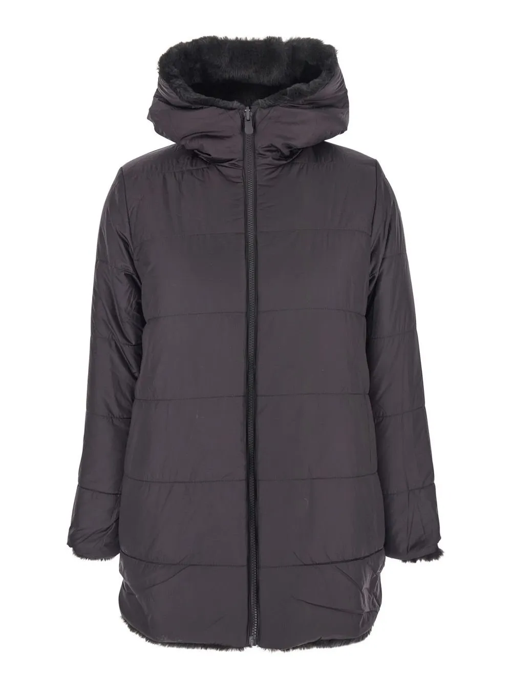 Save The Duck Faux Fur Hooded Coat