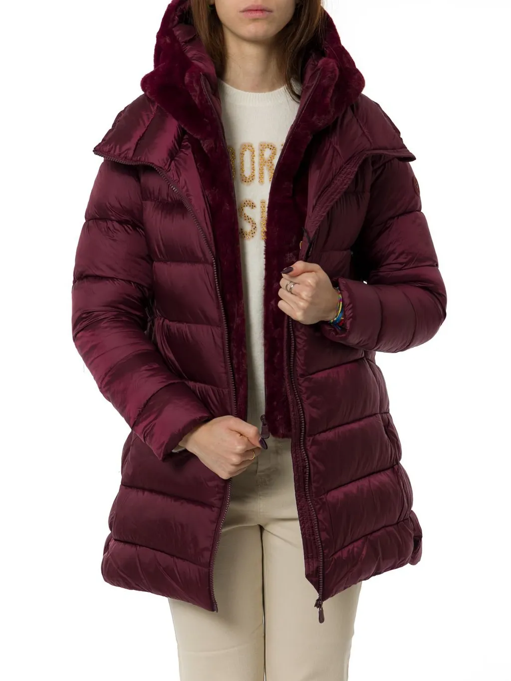 Save The Duck Zip-Up Hooded Coat