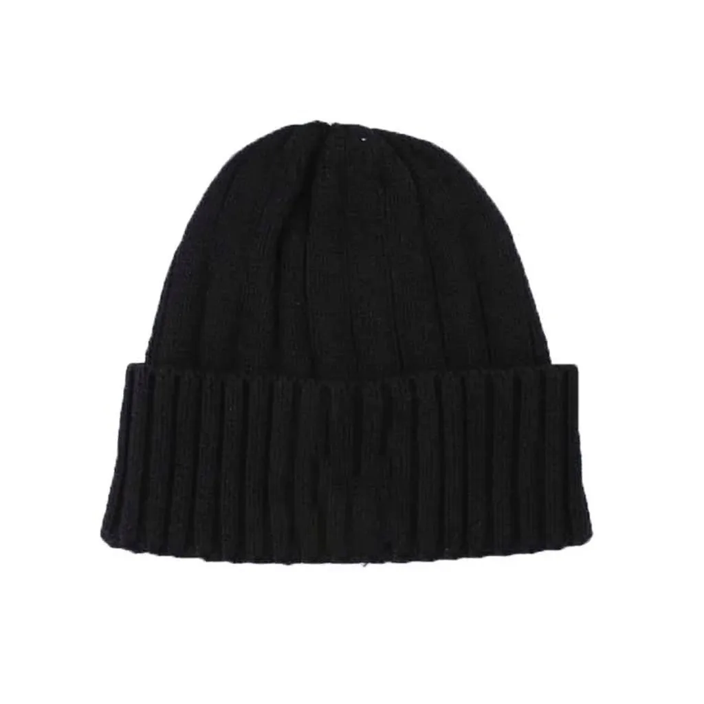 Save The Duck Logo Patch Knitted Beanie