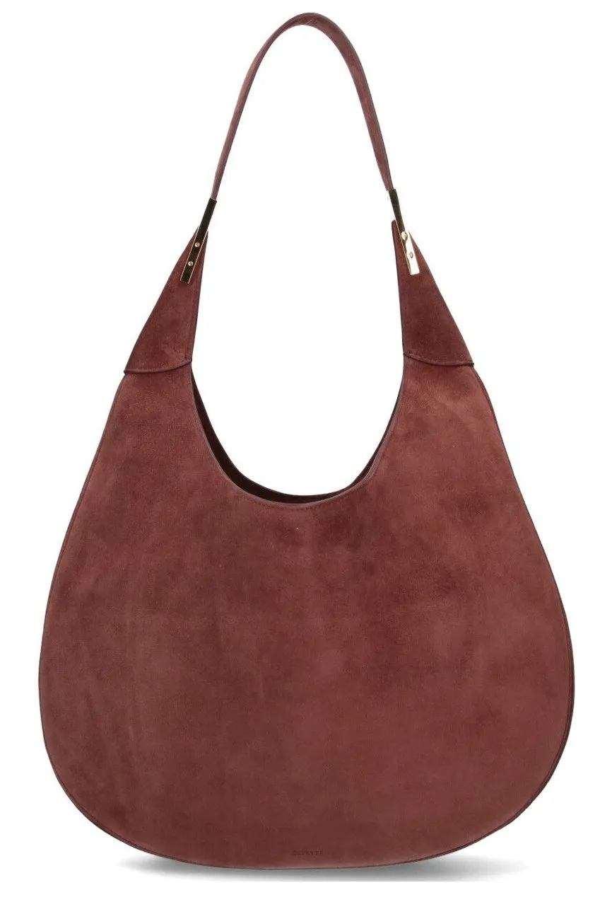 Savette Curved Open-Top Shoulder Bag