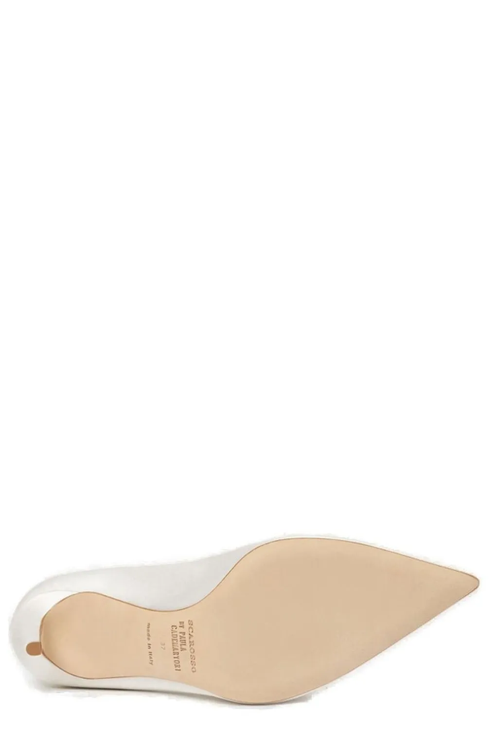 Scarosso Greta Satin Pointed-Toe Pumps