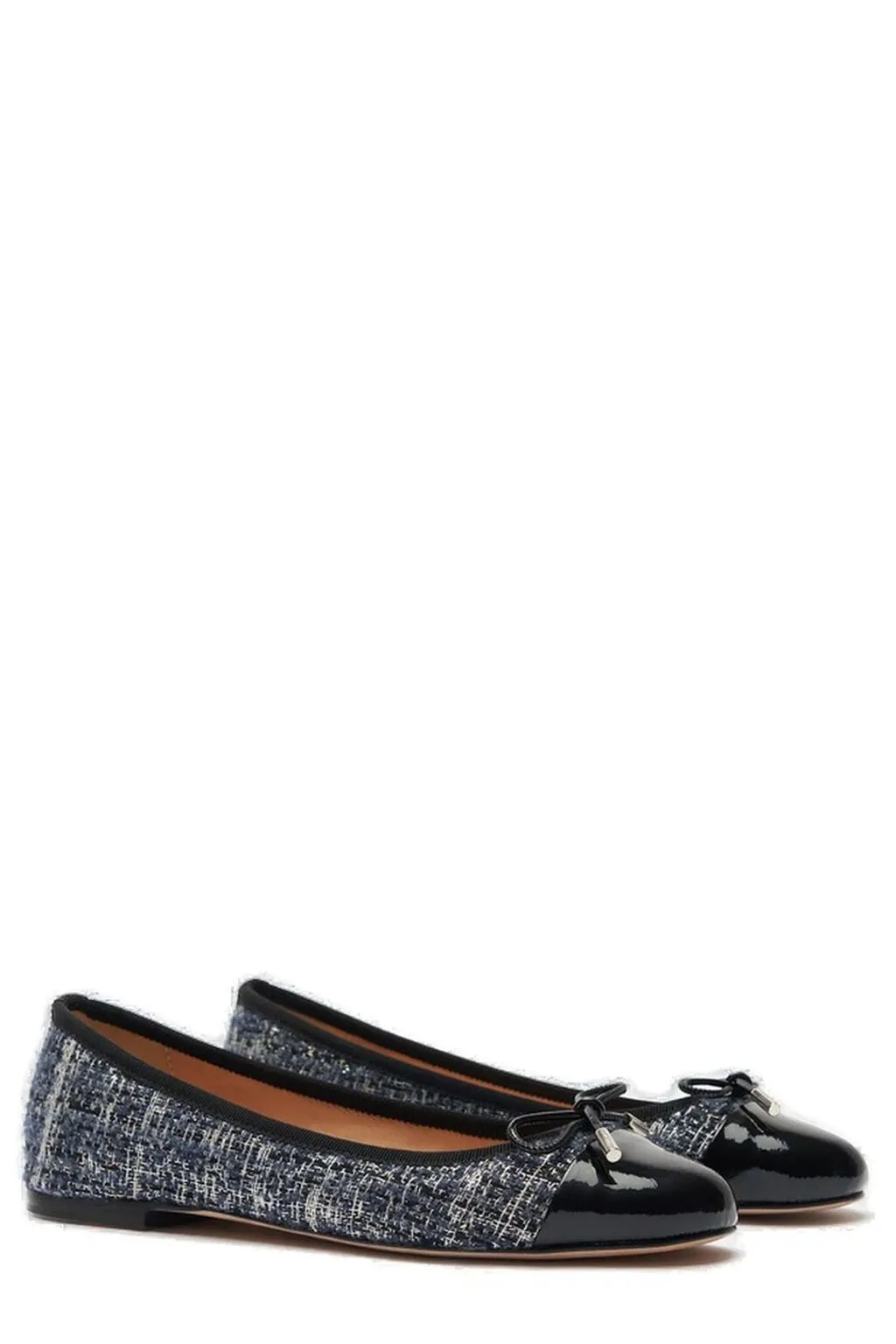 Scarosso Carla Bow-Detailed Ballerina Shoes