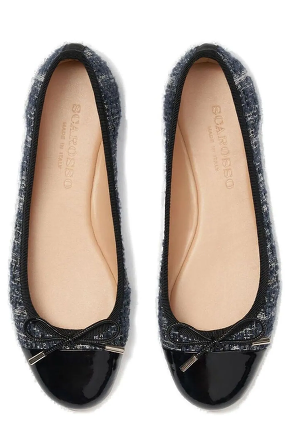 Scarosso Carla Bow-Detailed Ballerina Shoes