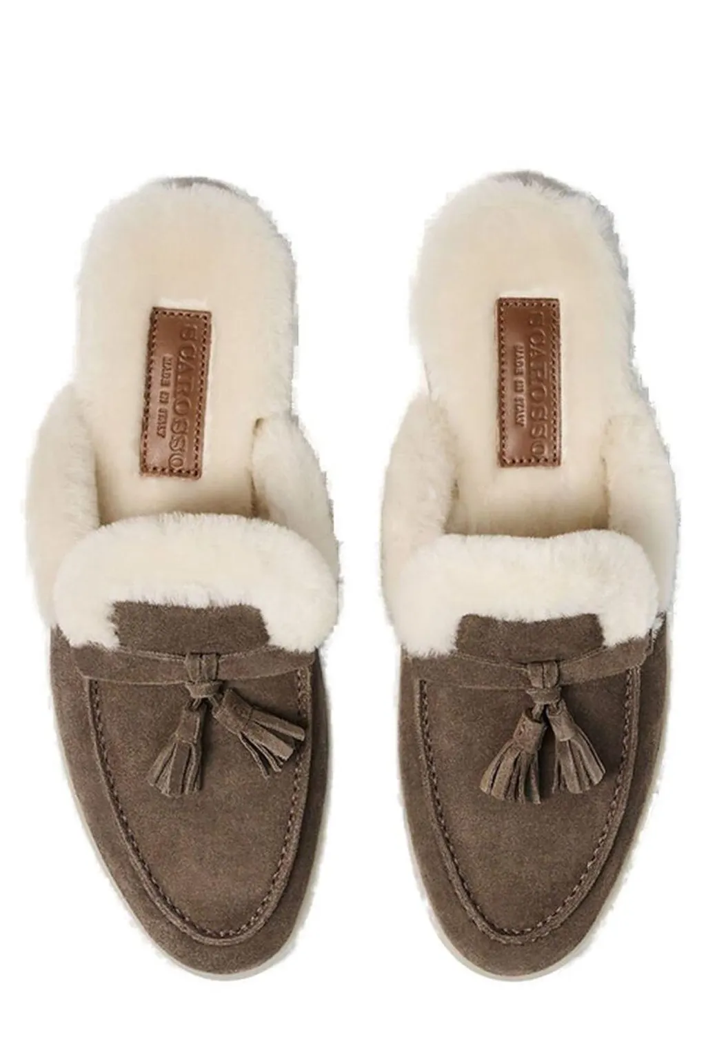 Scarosso Lucrezia Shearling Slip-On Mules
