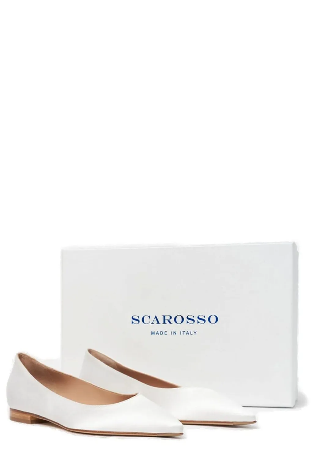 Scarosso Iris Pointed-Toe Ballerina Shoes