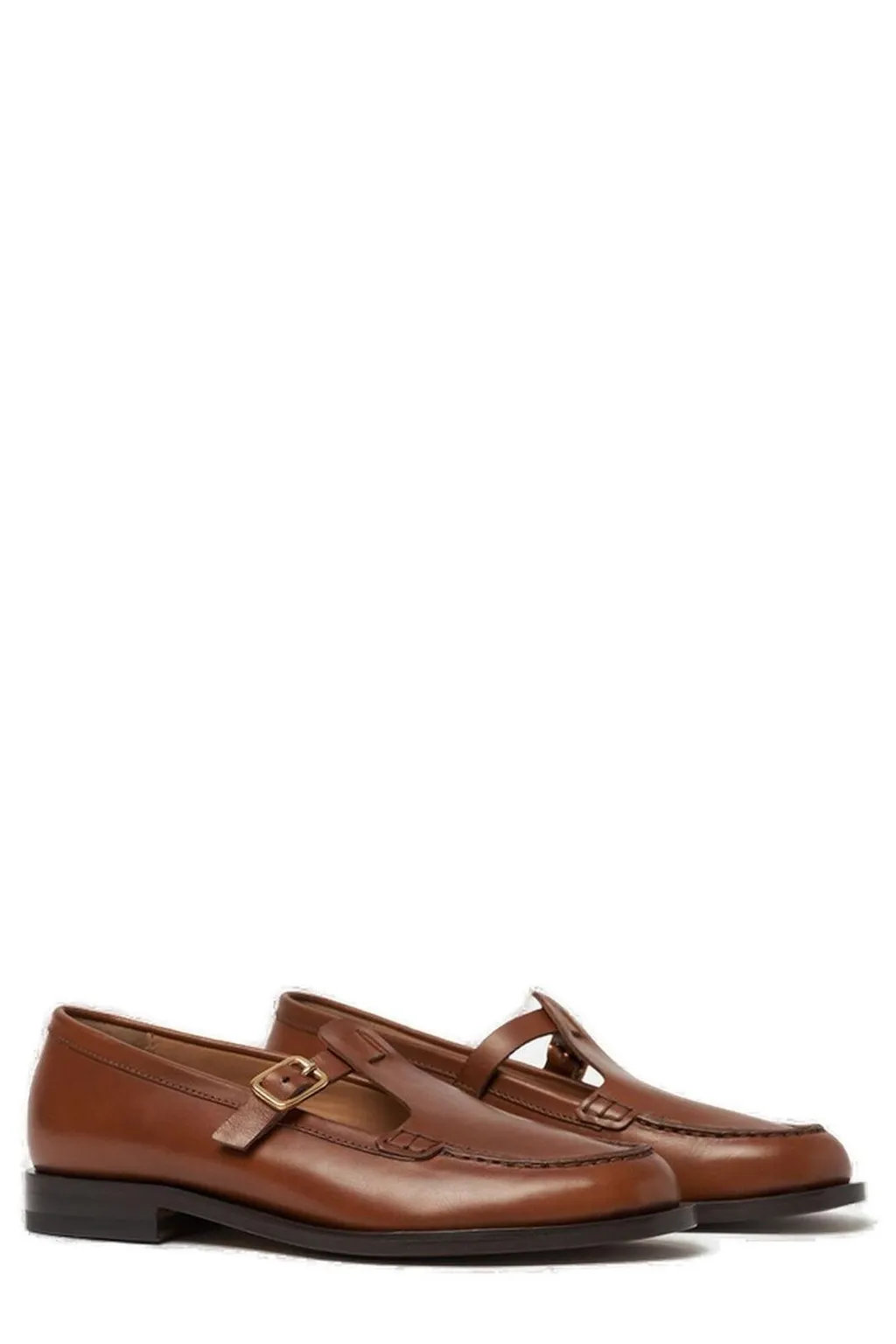 Scarosso Edna Buckle Fastened Flat Shoes
