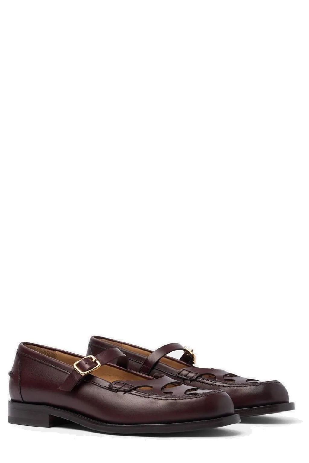 Scarosso Minni Buckle Fastened Flat Shoes
