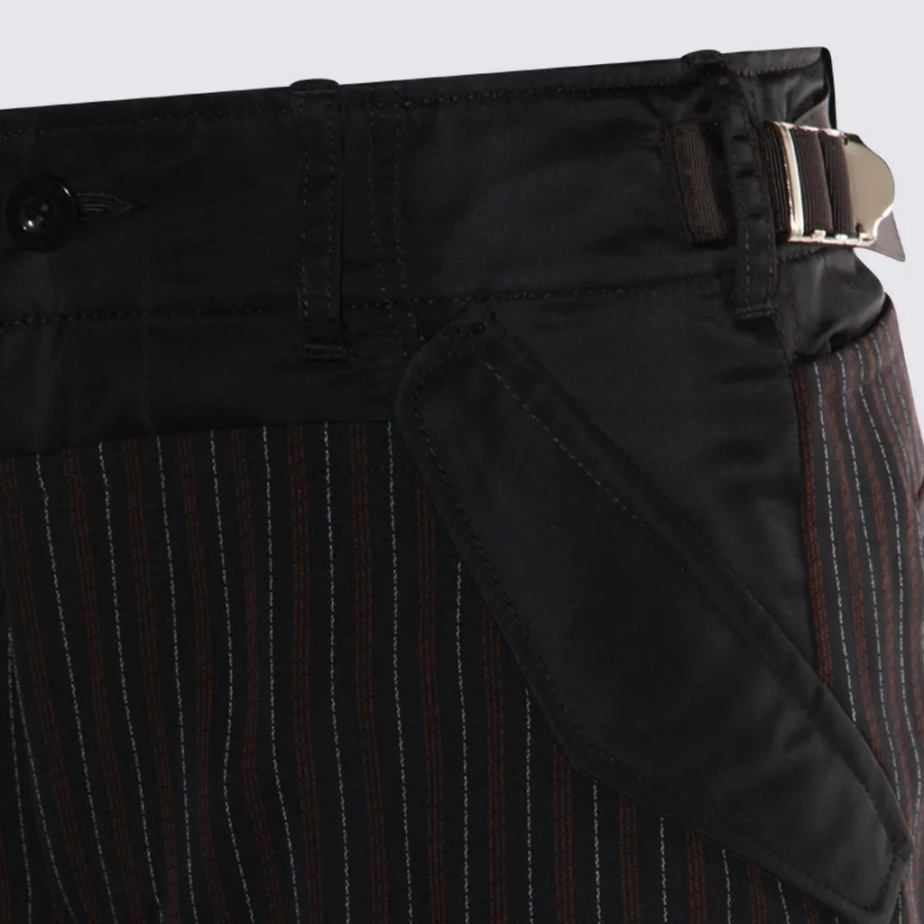 Sacai Striped Straight Leg Pants