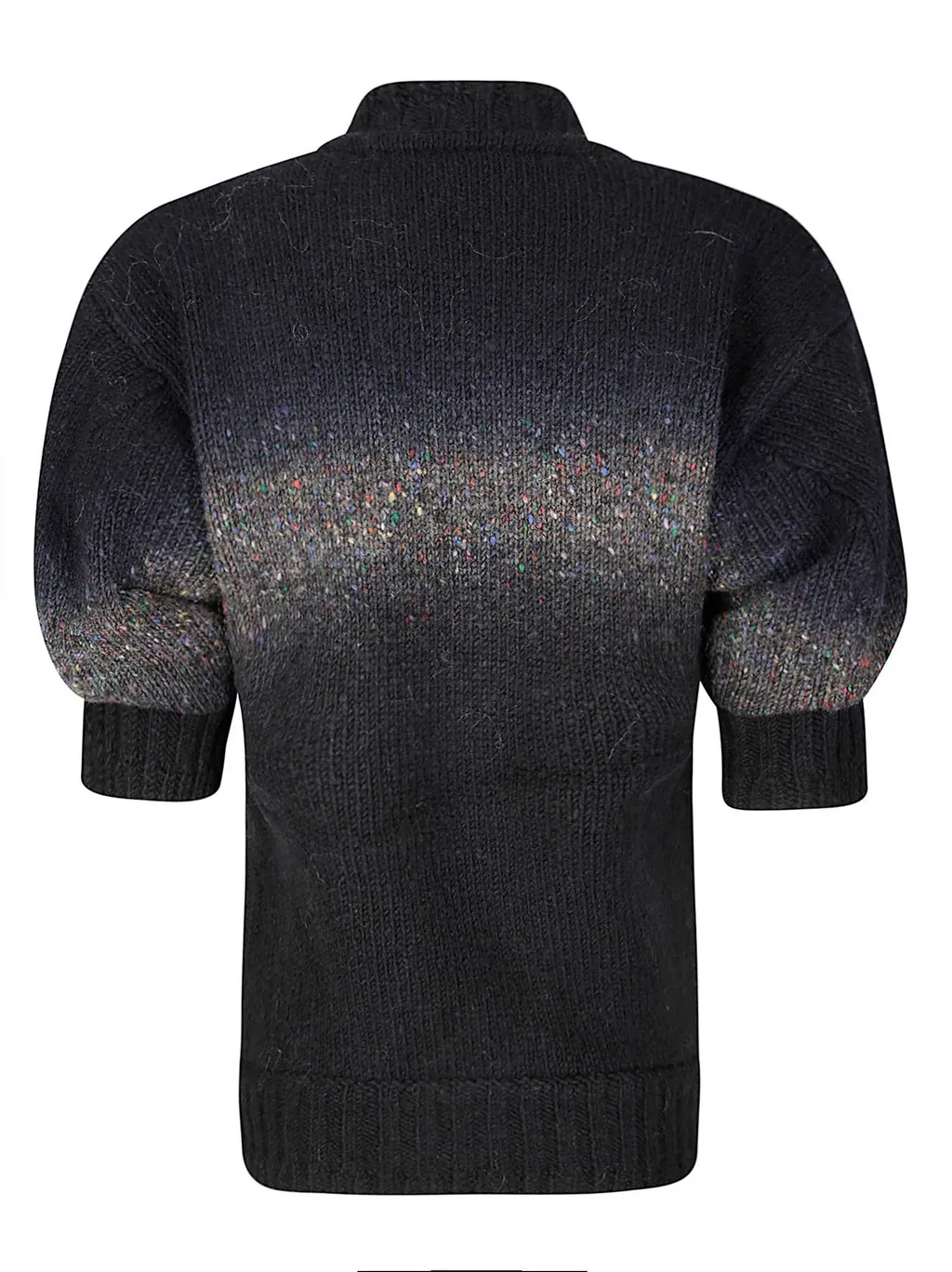 Sacai Garment Dye Short Sleeved Knitted Pullover