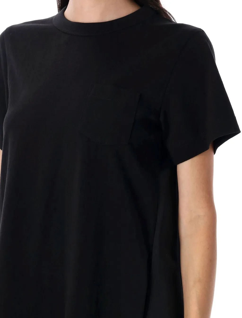 Sacai Short-Sleeved Ruffled Mini Dress