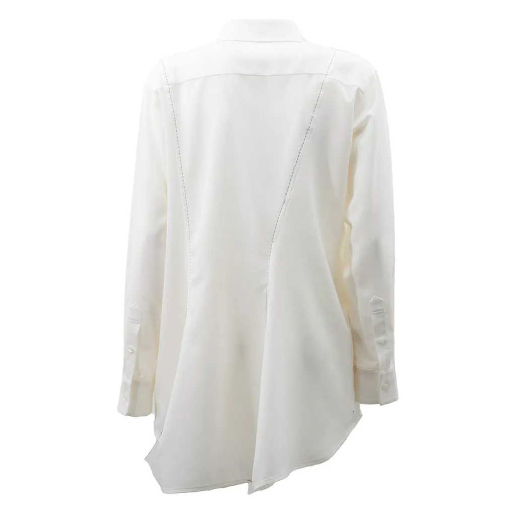Sacai Curved Hem Suiting Shirt