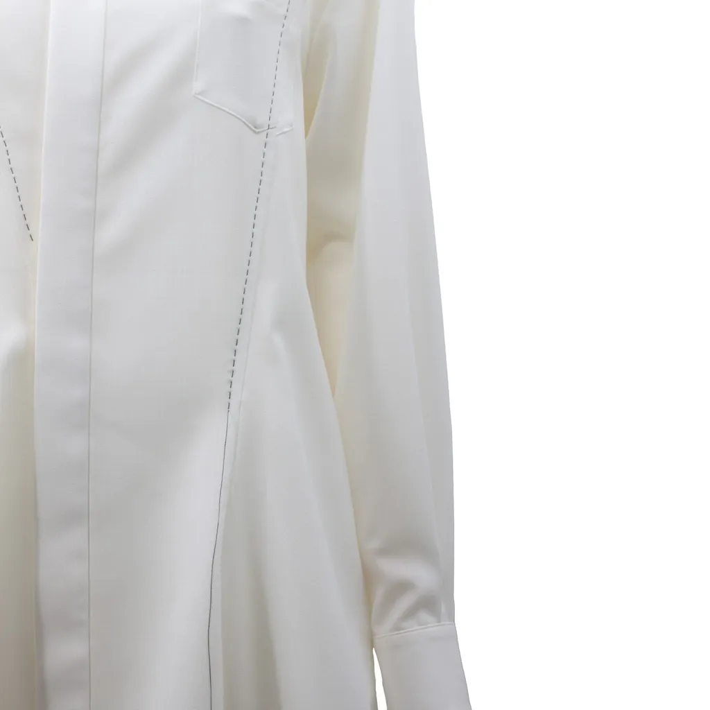 Sacai Curved Hem Suiting Shirt