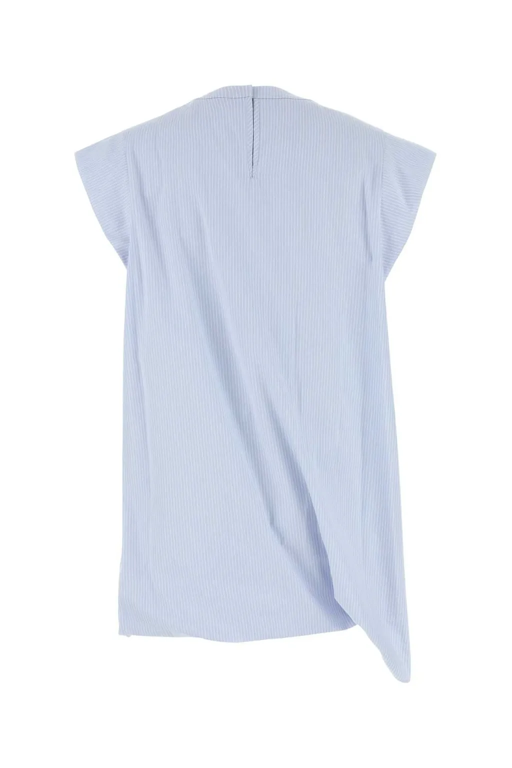 Sacai Striped Asymmetric Poplin Top