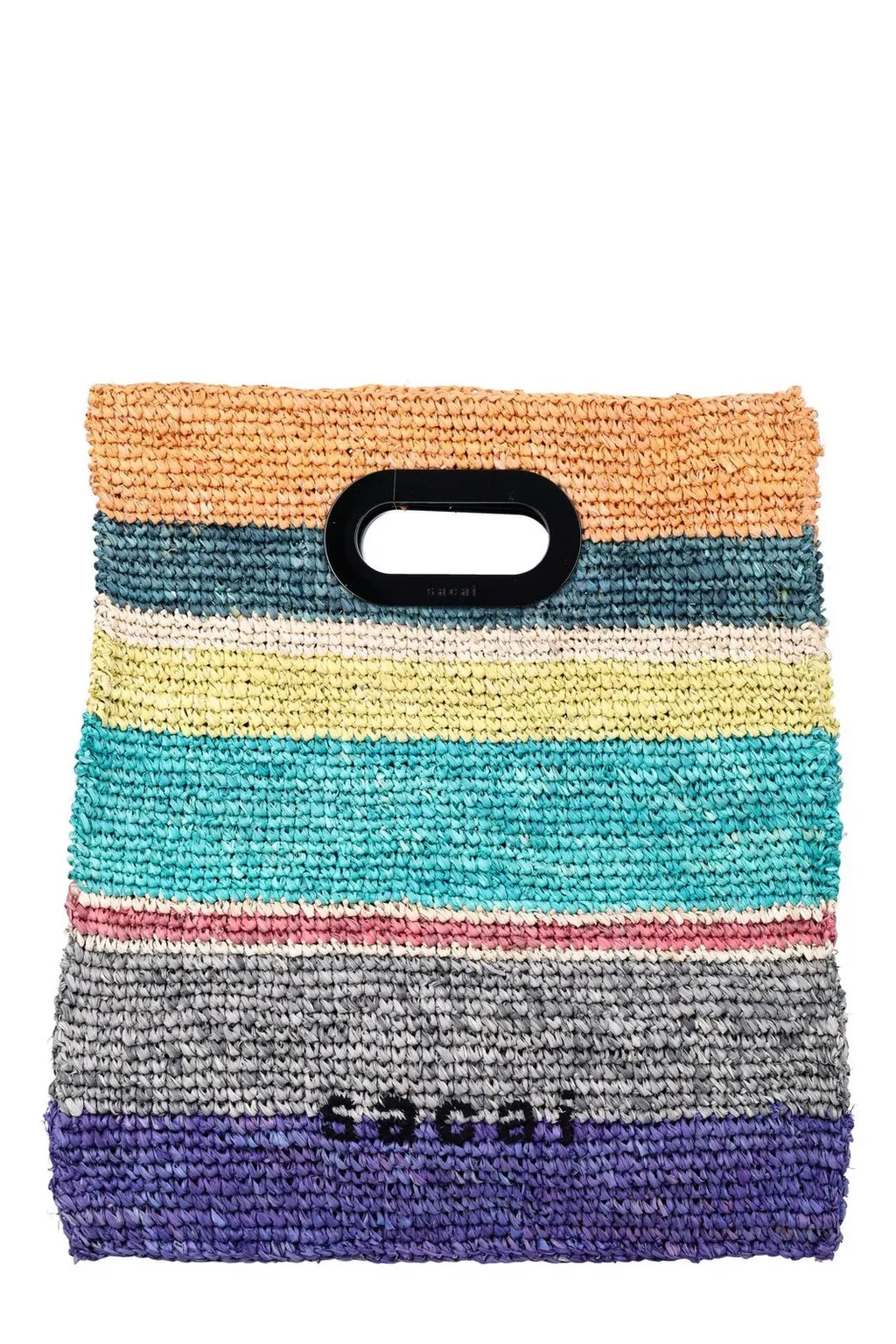 Sacai Logo Embroidered Tote Bag