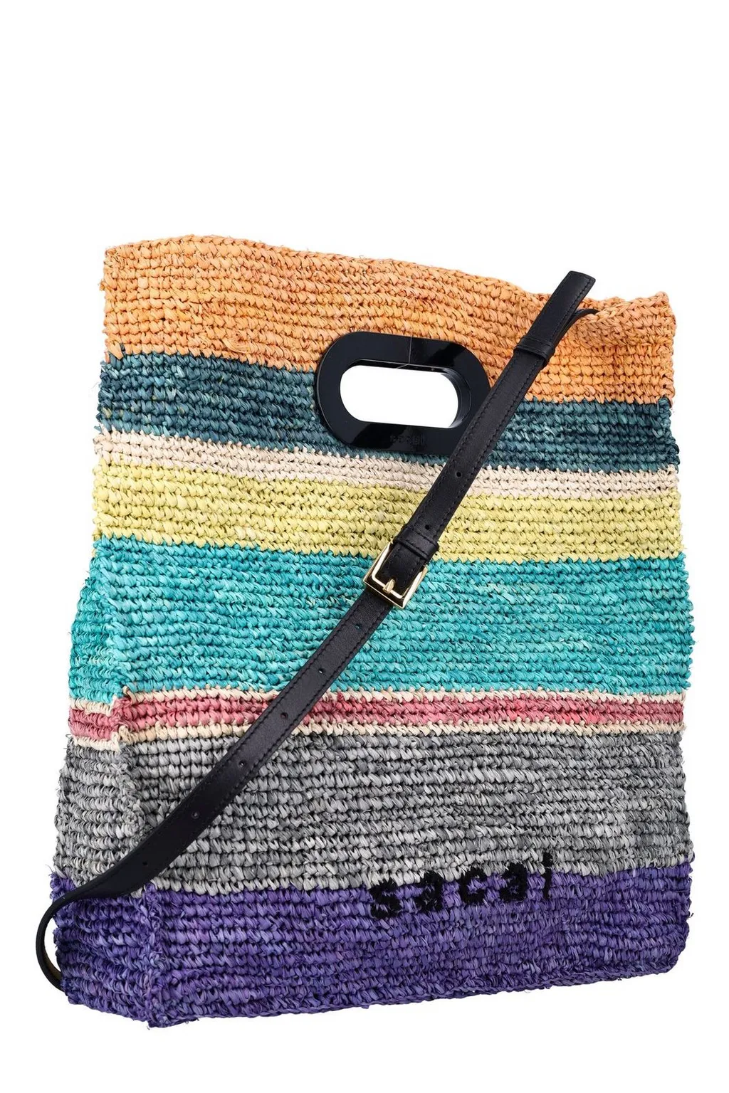 Sacai Logo Embroidered Tote Bag