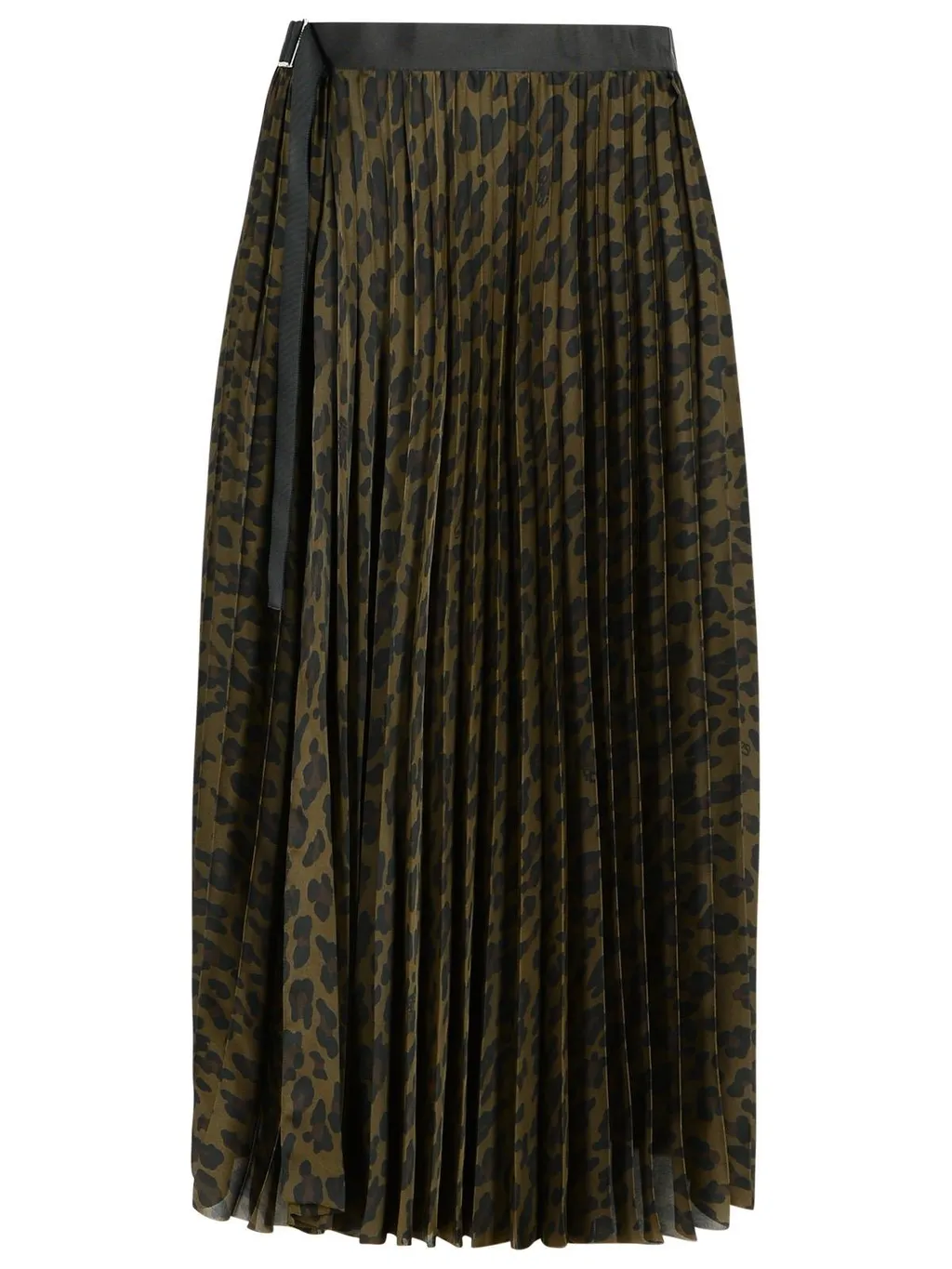 Sacai Leopard Print Skirt