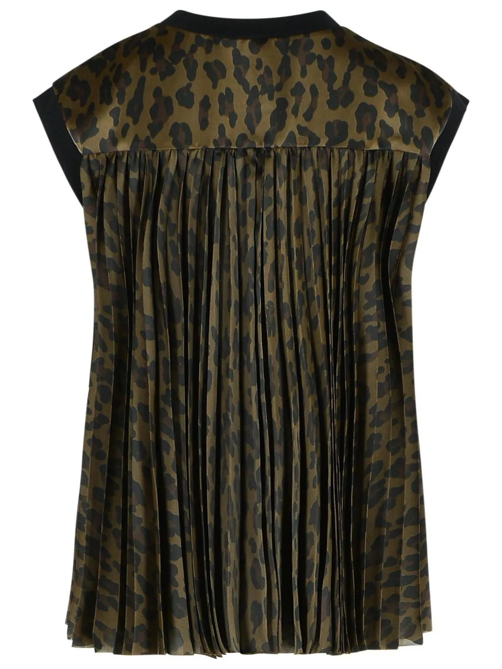 Sacai Leopard Print Jersey T-Shirt