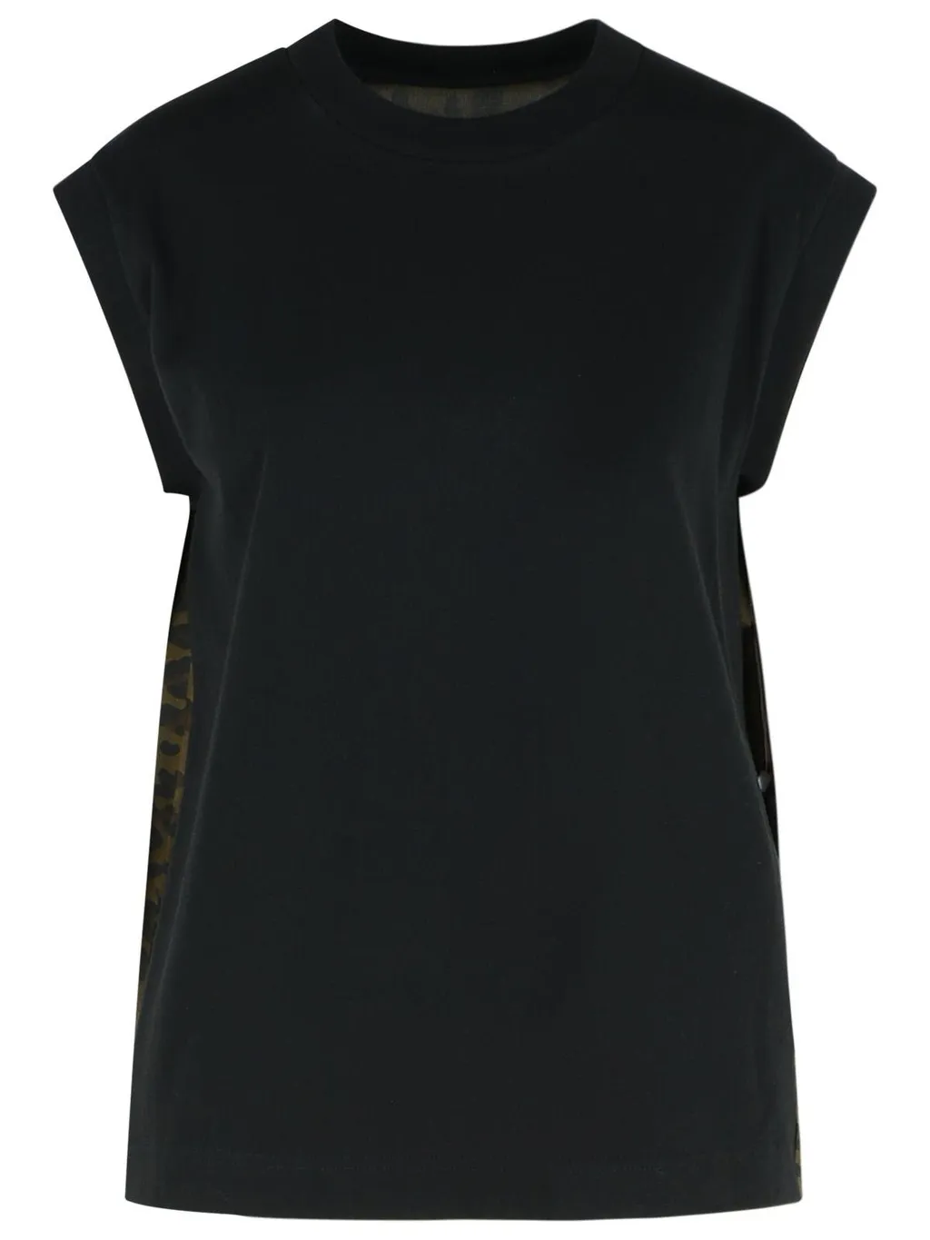 Sacai Leopard Print Jersey T-Shirt